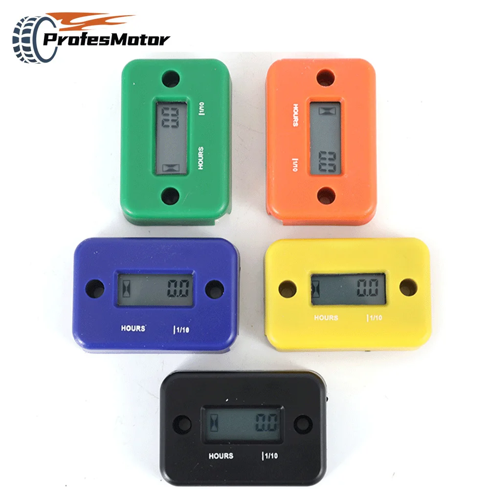 

Motorcycle Inductive Digital Waterproof Hour Meter Engine Gauge Hour Meter LCD Display For Motorcycle Bike ATV Boat Offroad