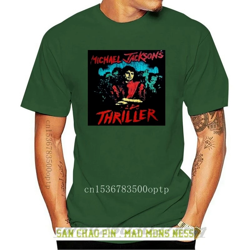 

VINTAGE RARE Michael Jackson Thriller T-shirt SIZE S-3XL REPRINT T Shirts O-Neck Tops