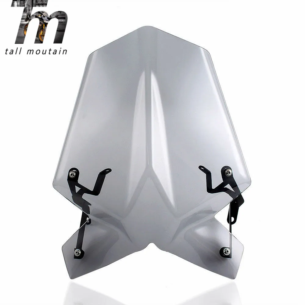 

Motorcycle Windscreen for 2017 2018 2019 2020 KTM Duke SX RC 125 390 Windshield Airflow Wind Deflector Protector with Bracket DE