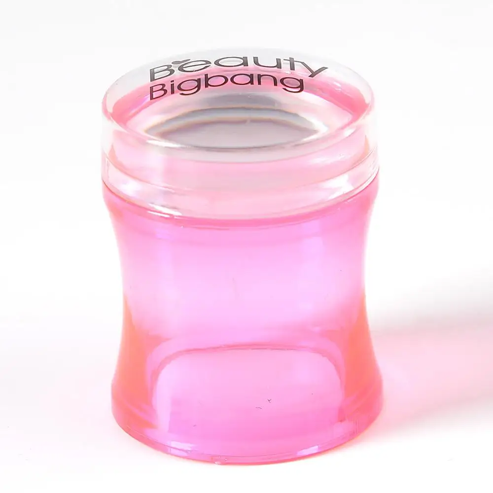 BeautyBigBang дизайн ногтей штамп пластиковая Силиконовая ручка желе ногтей штамп маникюрные инструменты аксессуары для ногтей печать лака - Цвет: RD
