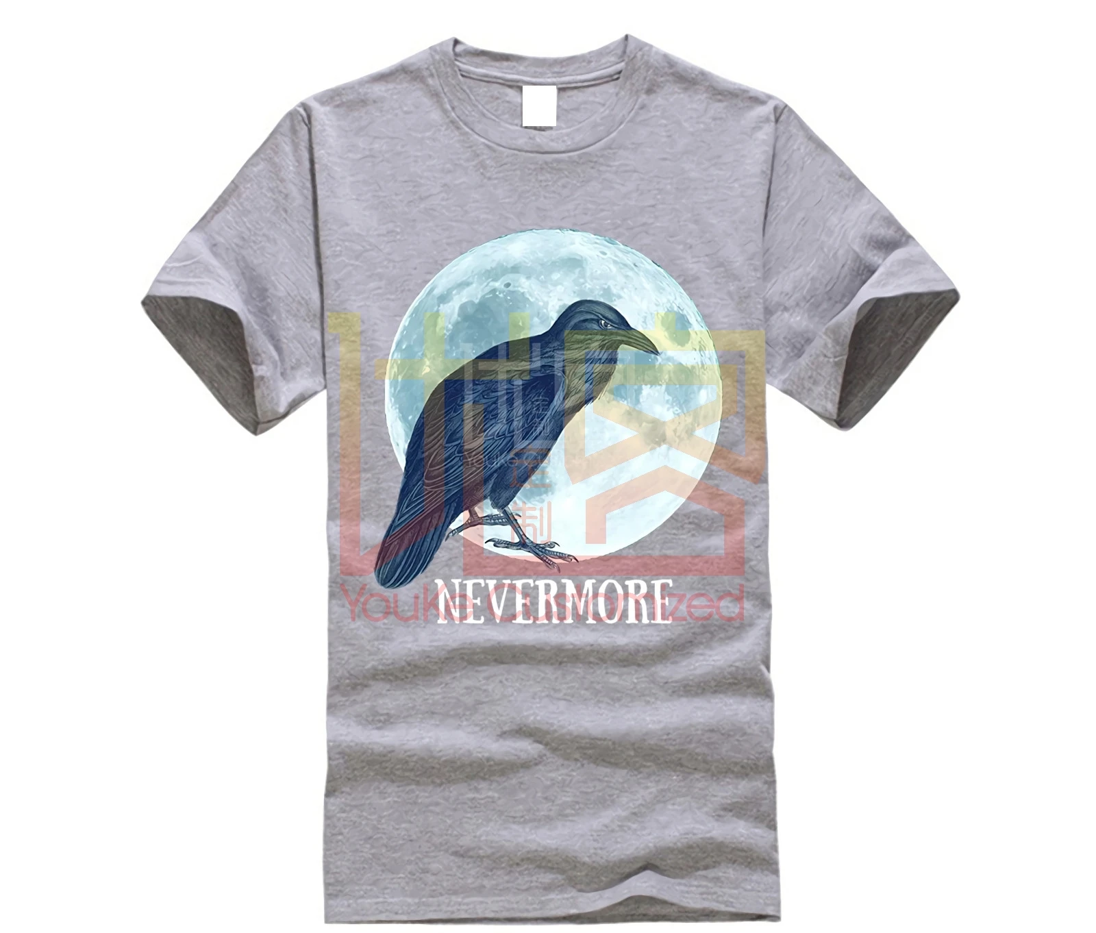 Брендовая мужская рубашка Эдгар Аллан Poe невермор жуткая Хэллоуин футболка |