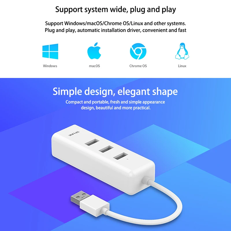 TP-LINK внешний адаптер USB 2 0 для проводной Ethernet сетевой карты 10/100M RJ45 Lan Windows/MAC/Linux |