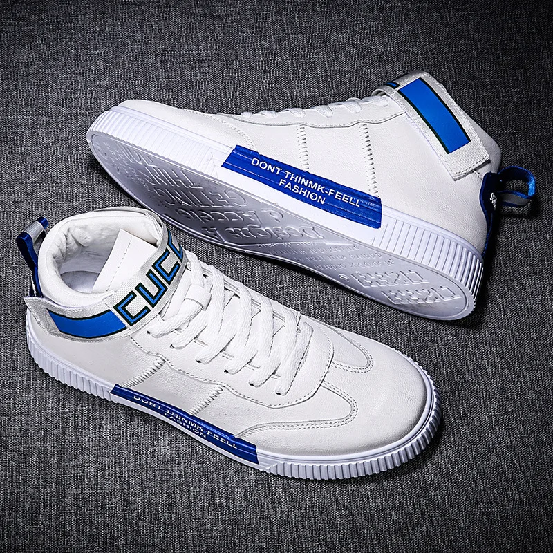 

High-top shoes men's sneakers net celebrity white tide shoes new autumn Korean trend all-match sports casual men's shoes