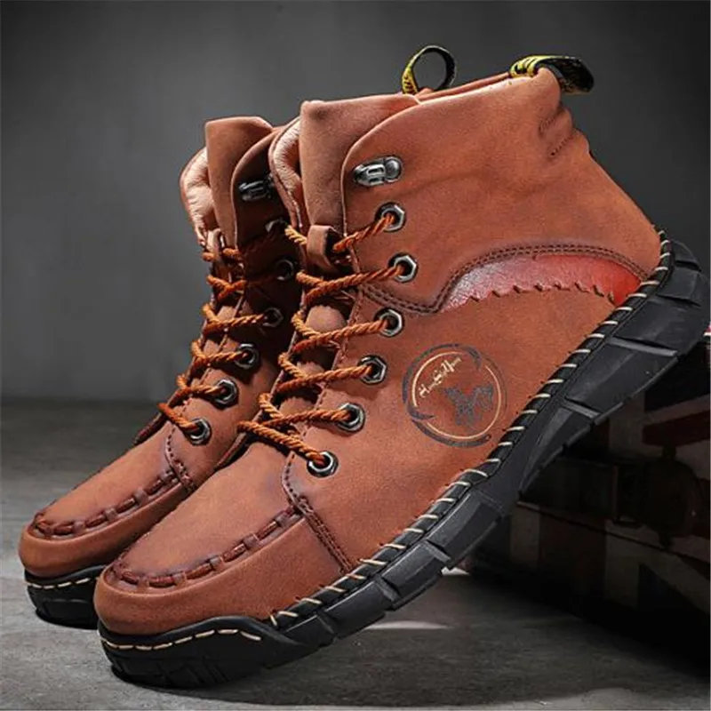 

Mens Sneakers Autumn Hiking Shoes High Top Athletic Platform Ankle Boots Big Size 38-50 Male Casual Shoes Training Shoe For Men