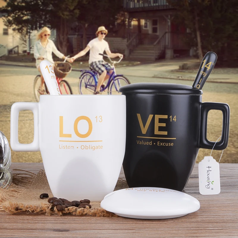 OUSSIRRO 2 шт./компл. Творческий Керамика пара чашка кружка любовь ко Дню Святого