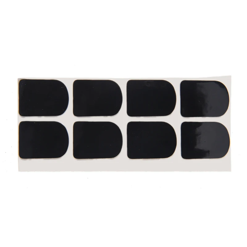 

8Pcs/lot Black Rubber Soprano Saxophone Sax Clarinet Mouthpiece Pads Patches Cushions Saxophone Sax Clarinet Accessories 0.8mm