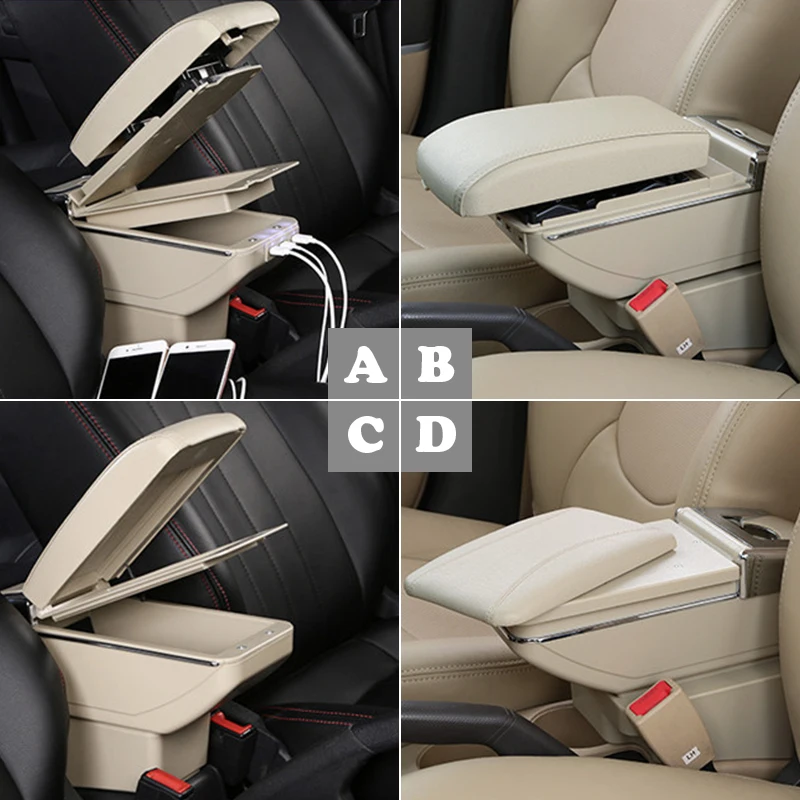 Подлокотник Mutips для Honda amaze кожаный подлокотник контейнер хранения USB аксессуары