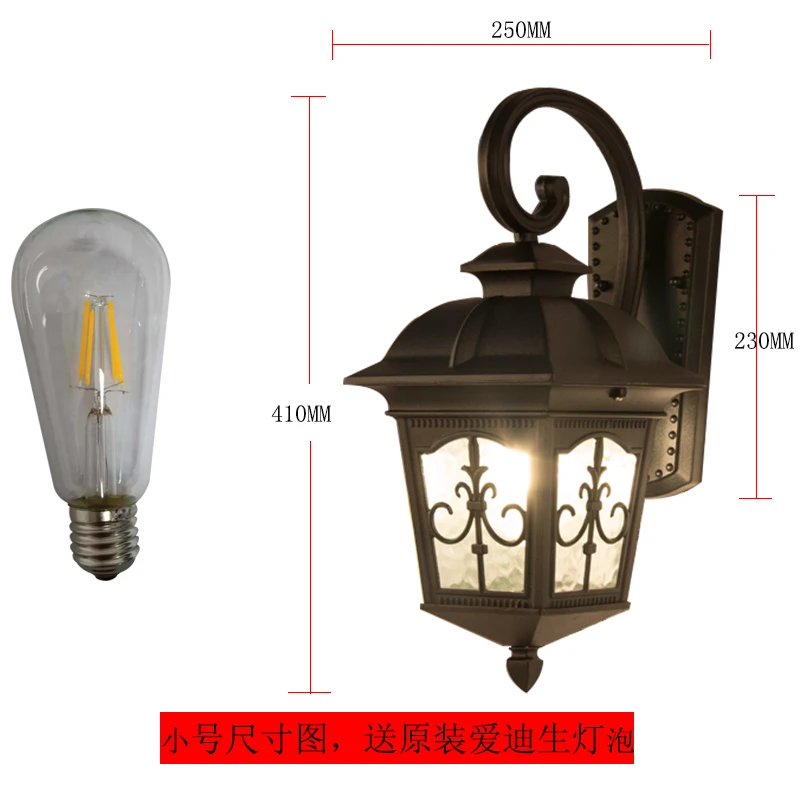 Уличная Водонепроницаемая настенная лампа в европейском стиле настенный