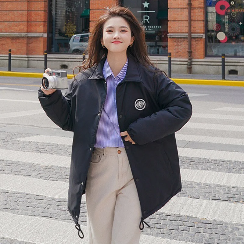 

2021 Inverno Nova Jaqueta Acolchoada Casaco Grande Tamanho Solto Feminino Acolchoado Jaqueta Tendência Da Moda Casual Senhoras