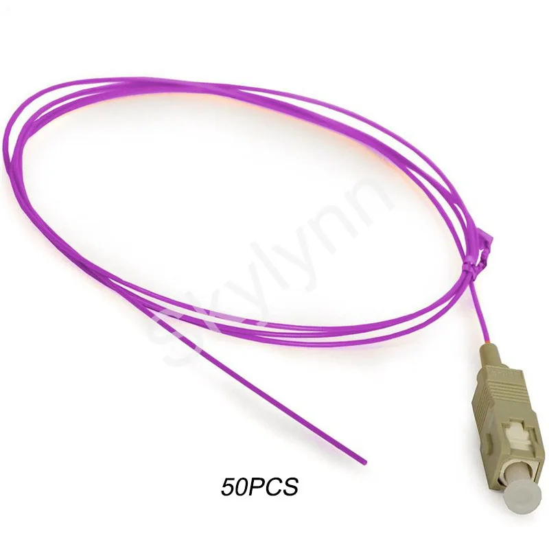 50 шт./пакет 1 5 SC/UPC оптический адаптер SC/APC SM ММ OM2/OM3/OM4 0 9 мм плотным буфером LSZH