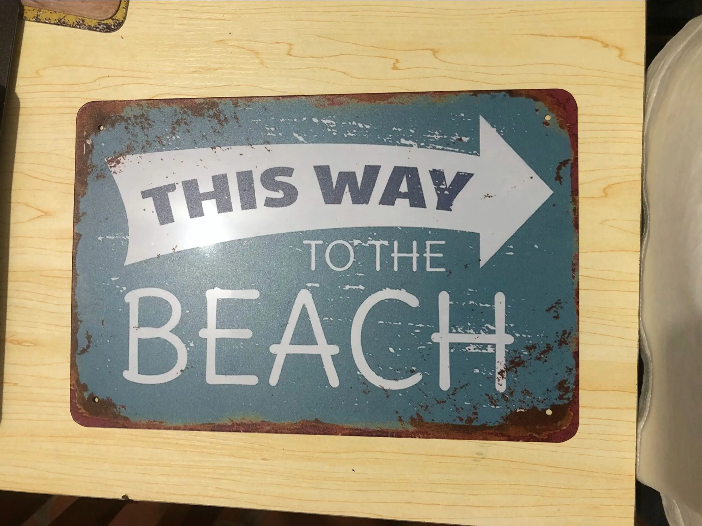 Металлический плакат с волнами для серфинга на пляже летняя картина настенные