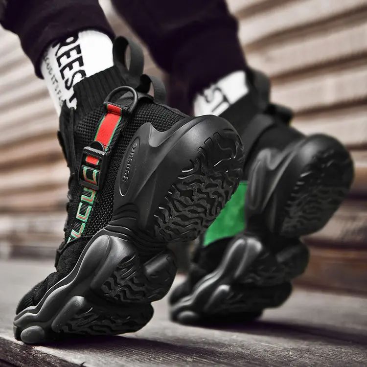 2020 уличная танцевальная обувь мужские массивные кроссовки высокие ботинки