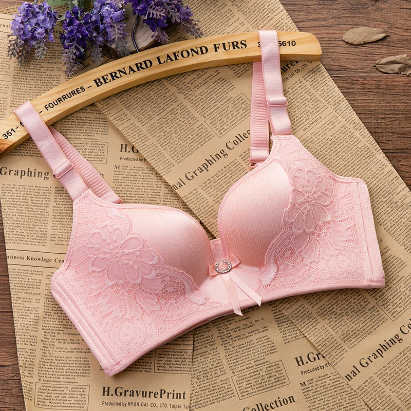 

Sexy Lace Embroidery Push Up Bra Sexy Women Underwear Brassiere Female Lingerie Wireless Bralette Seamless Bra Intimates