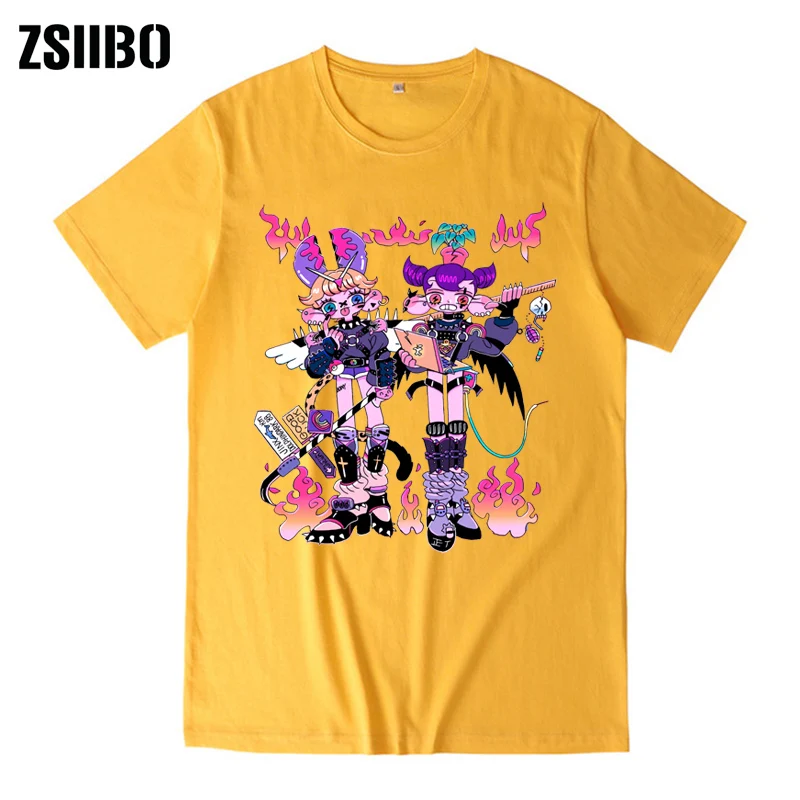 

Goth Dark woman tshirts Black Summer Female Tee Loose Punk Dark Gothic Streetwear Ladies tshirt harajuku y2k Clothes Anime tops