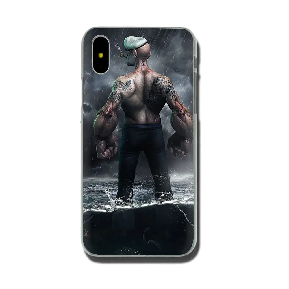 H11 Жесткий чехол для телефона EWAU popeye для iPhone 11 Pro 6 6S Plus 7 8 Plus X XS XR XS Max - Цвет: H11