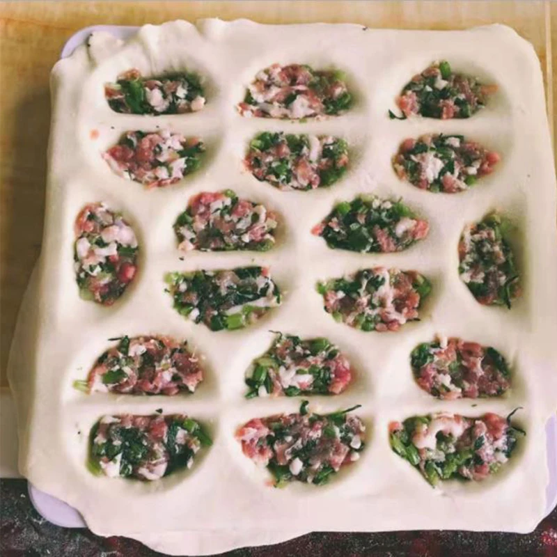 

18 отверстий, 28 см, форма для пельменей, искусственный кухонный гаджет, аксессуары для пельменей, устройство для изготовления пельменей Jiaozi, ...