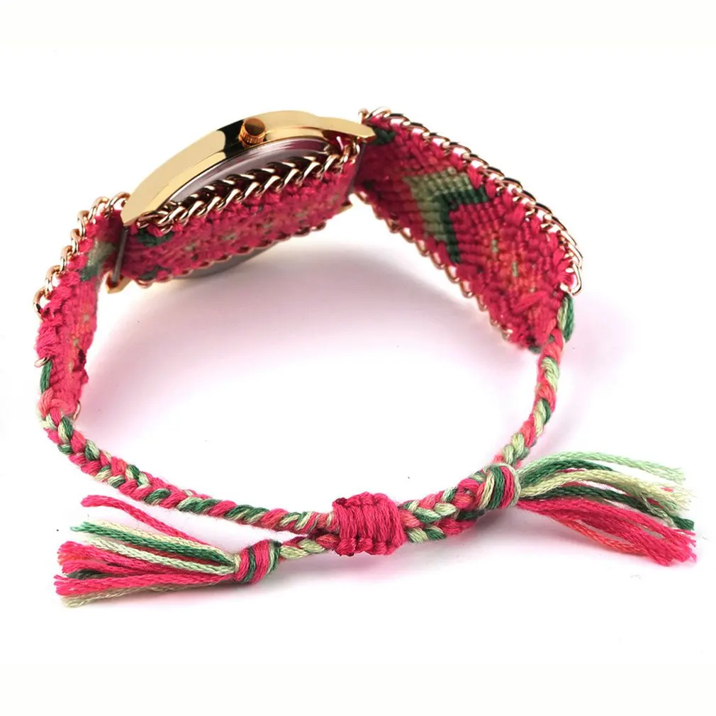 Женские GENEVA этнические смесь хлопка бренд ручной работы плетеный браслет со