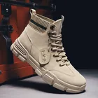 Мужские походные ботинки WEH, новинка 2021, кожаные водонепроницаемые военные ботинки на шнуровке, мужские Новые осенне-зимние ботильоны для мужчин