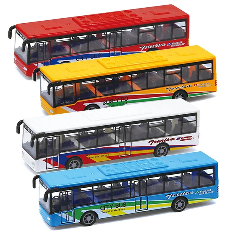 

1:76 alloy bus model static control boy toy car collection