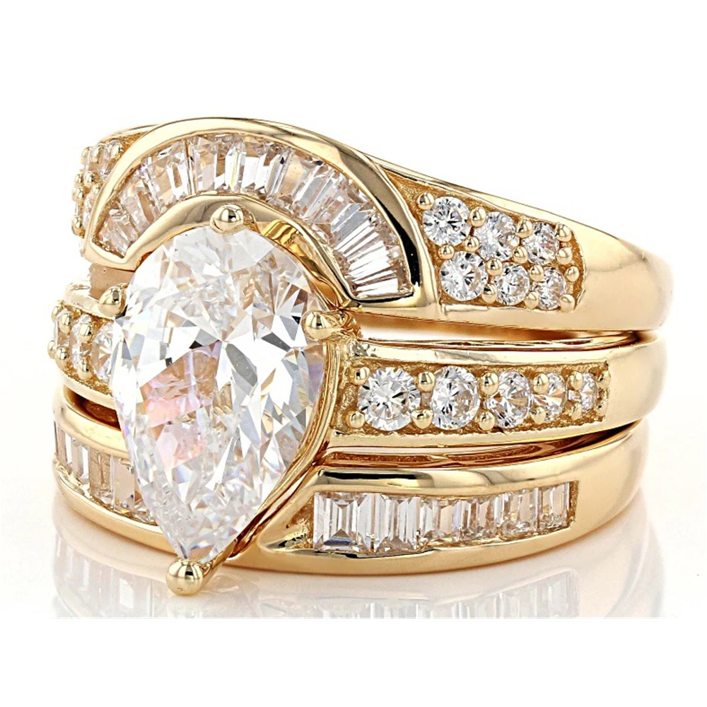 LOREDANA 3 шт./компл. модных и красочных белых циркониевых инкрустированных