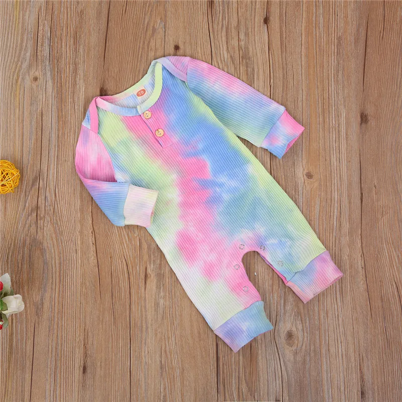 

Baby Girl Boy Clothes Boy Cotton Romper Infant Jumpsuit Spring Outfits Costume Toddler Girl Tie Dye Autumn Newborn Baby Clothing