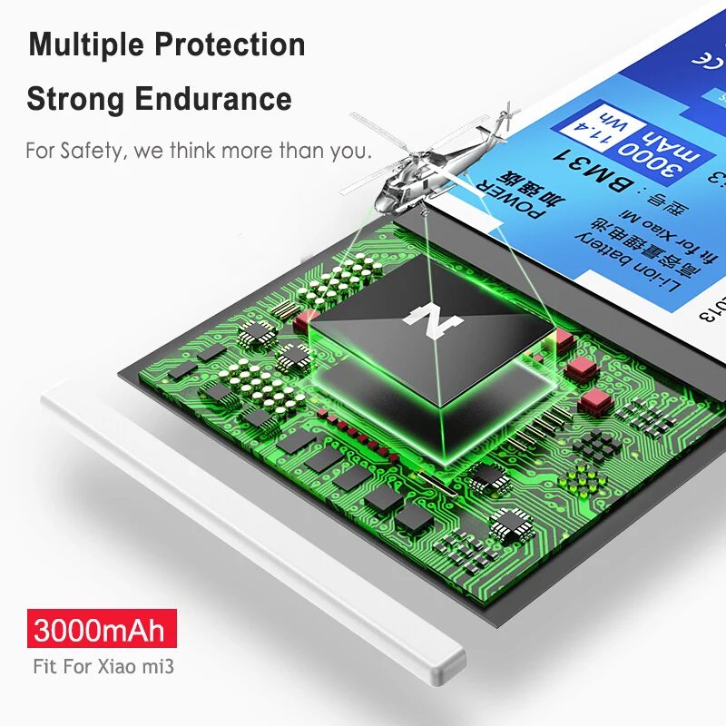 Аккумулятор NOHON BM31/BM32/BM35/BM36/BM39 для Xiaomi Mi3/Mi4/Mi4C/Mi5S/Mi6/Mi 3/4/6/4C 5S сменный аккумулятор