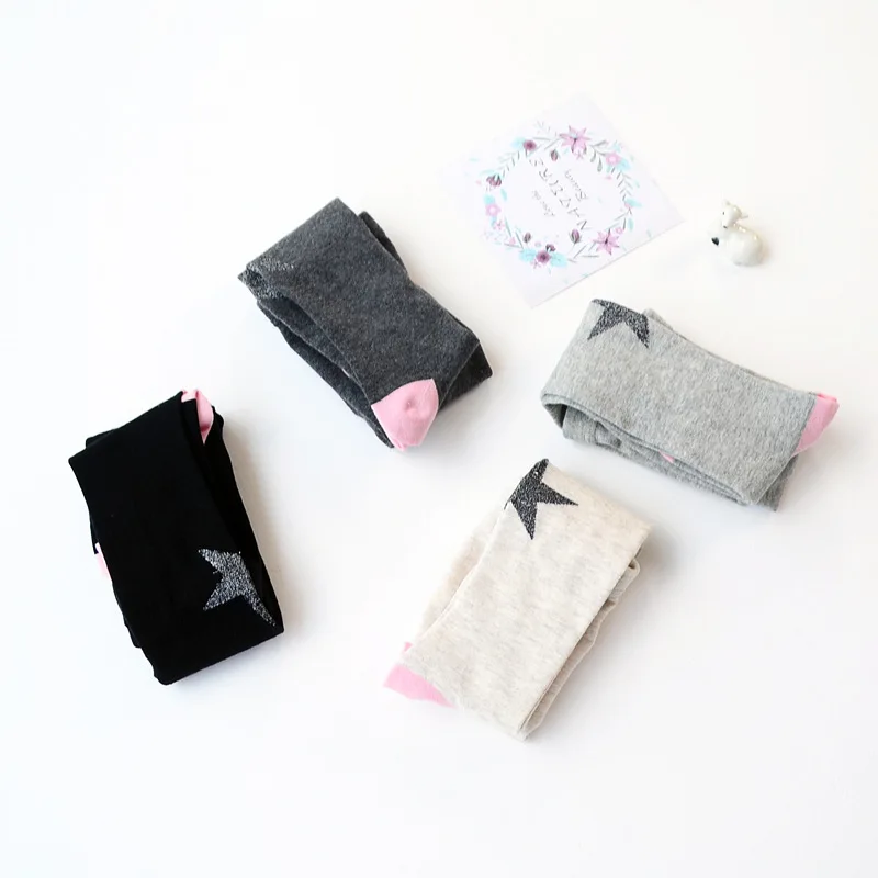 Новые осенние детские колготки Детские в Корейском стиле Колготки для девочек с