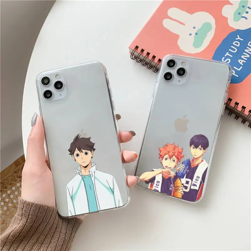 

Haikyuu Phone Case Transparent for Clear iPhone case 11 12 mini pro XS MAX 8 7 6 6S Plus X 5S SE 2020 XR