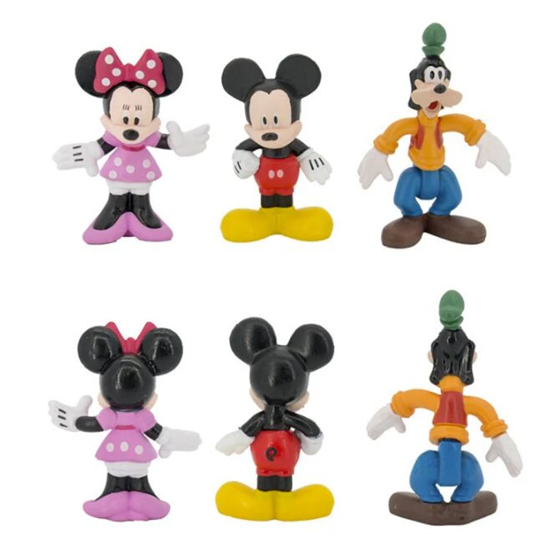 Дисней мультфильм фигурка куклы Микки Минни Маус Дональд Дак Гуфи торт Топпер