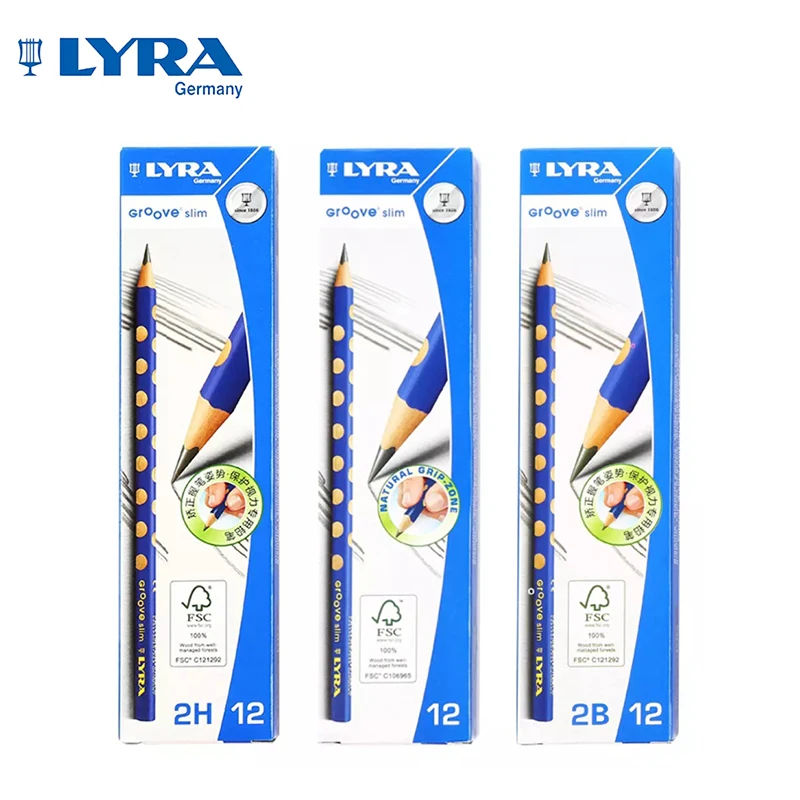 LYRA Groove тонкий графитовый треугольник коррекция осанки карандаши дети держат
