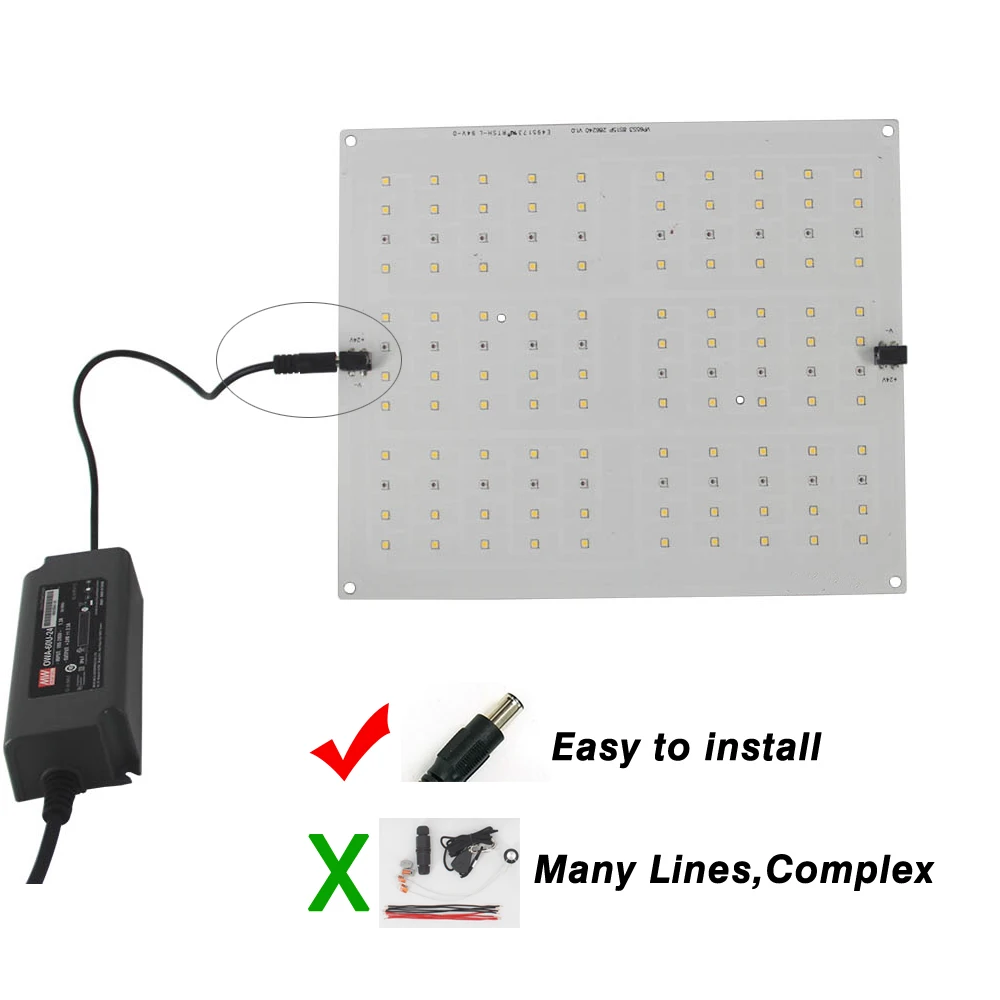 Лампа для рассады помещений Quantum Board Samsung LM301B / LM561C LM281B Чипсы 288 светодиодов Full Spectrum