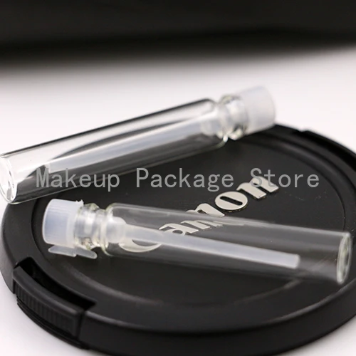 

100/300pcs 1ml/2ml Empty Mini Glass Perfume Small Sample Vials Perfume Bottle Laboratory Liquid Fragrance Test Tube Trial Bottle