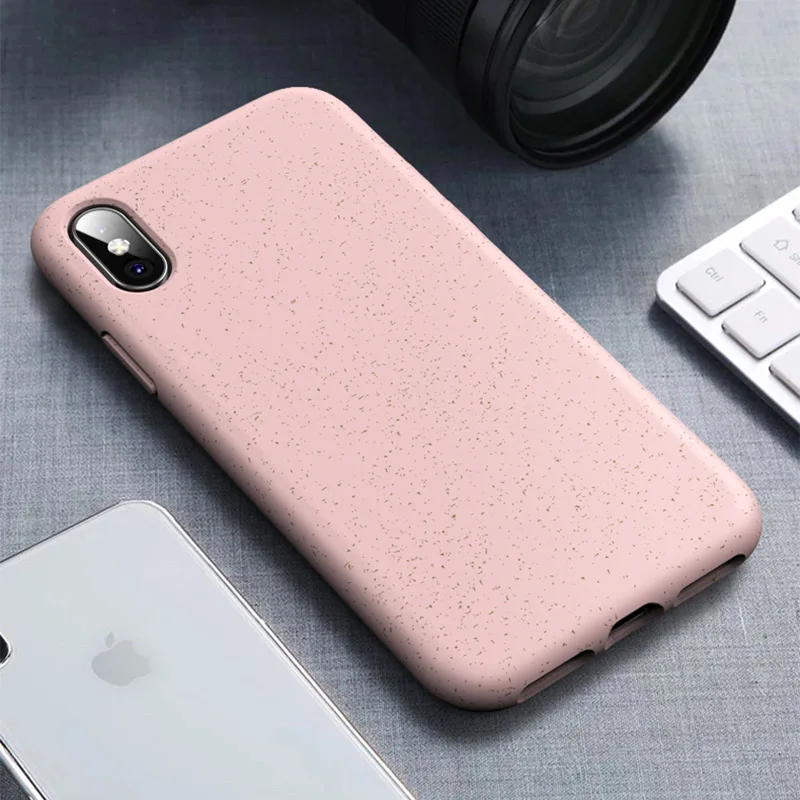 Pink Чехол для iPhone 7 8 X XR чехол s iPhone 6 7 8 Plus Xs Max силиконовый тонкий матовый из ТПУ мягкий чехол для Apple iPhone 6S 7 8 XS XR - Цвет: Pink