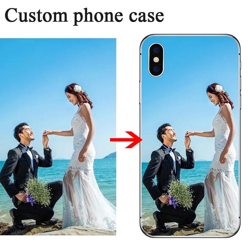 Custom Photo Phone Case For Oneplus 8 Pro 7 6T One Plus 5 Cover Customized Printed Black 1+7 Capa | Мобильные телефоны и