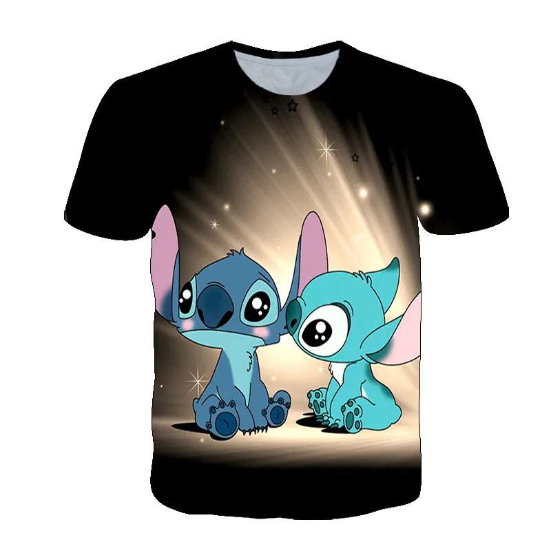 Camiseta infantil divertida e informal con cuello redondo para ni&ntilde;os y ni&ntilde;as, 3D camiseta infantil con estampado de dibujos animados, Top transpirable-1