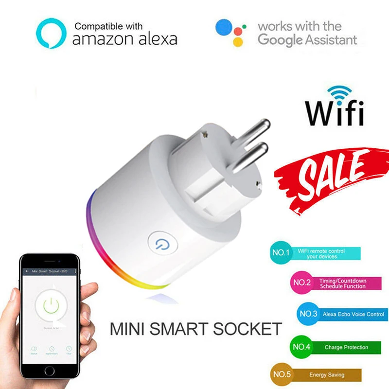 Умная розетка с таймером выключатель дистанционным управлением и регулируемой