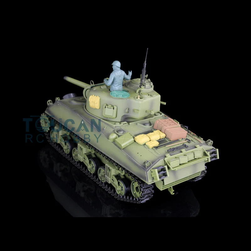 2 4G Heng Long 1/16 масштаб 7 0 пластиковая версия M4A3 Sherman RTR Радиоуправляемый Танк модель