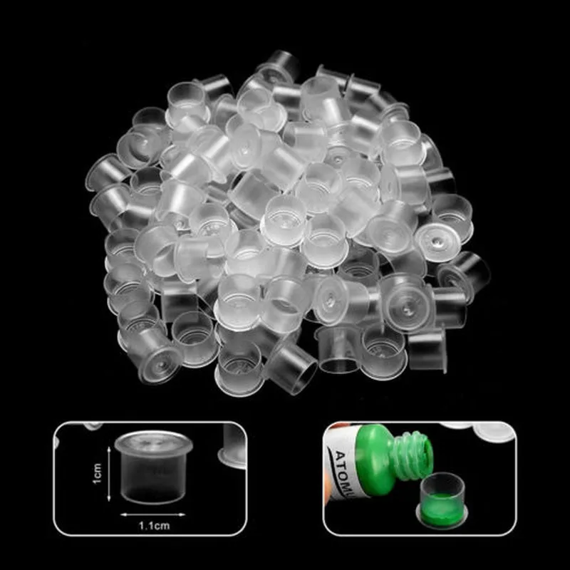 Одноразовые пластиковые микроблейдинг кольца татуировки держатель чернил в