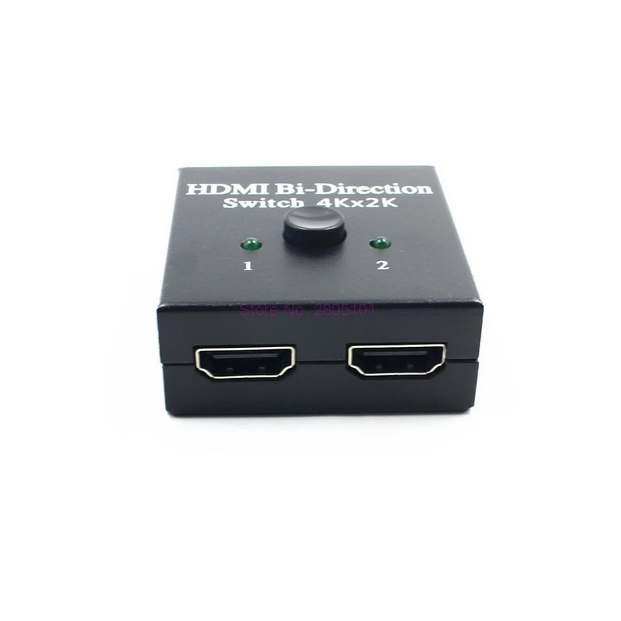 Dhl или fedex 20 шт. HDMI переключатель 2 порта двунаправленный ручной 2x1/1x2 разветвитель