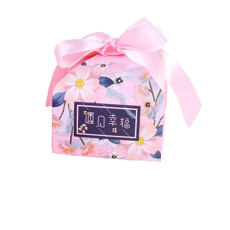 Европейская бумажная упаковка для свадебного торжества конфеты коробка из