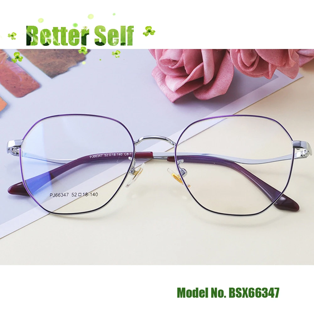 Женские круглые очки в Корейском стиле BSX66347 европейском металлические с линзами