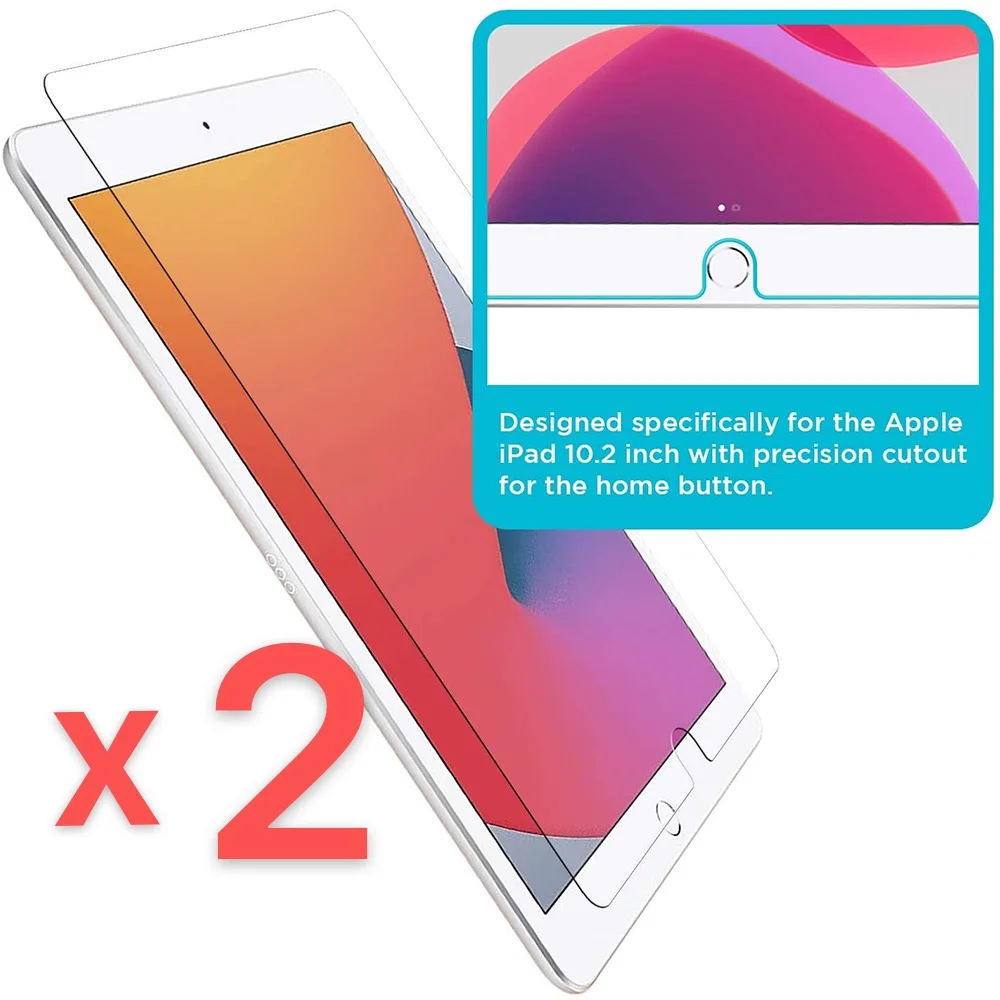 

2 шт., защитное закаленное стекло для Apple IPad 2020 8, 10,2 дюйма