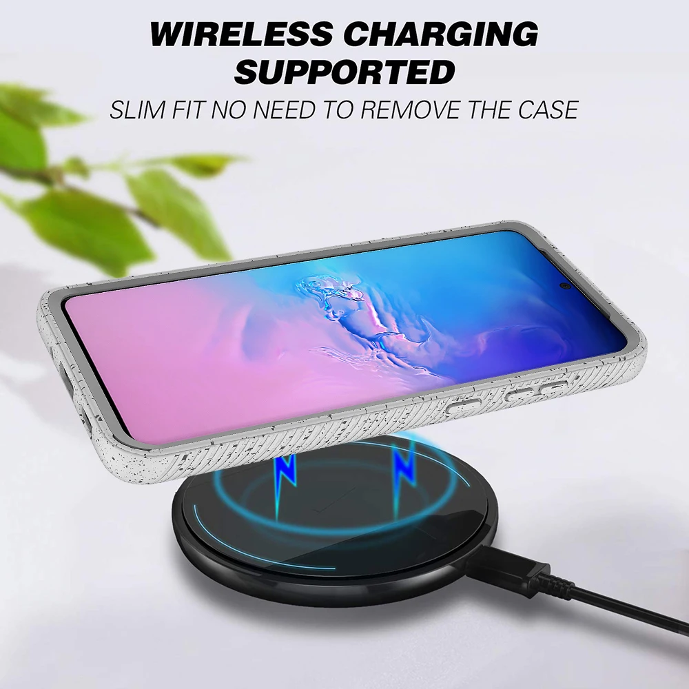 Противоударный чехол 2 в 1 для Samsung Galaxy S20 Ultra S9 S10 Plus S10e 5G Note 10 Pro защитный прозрачный