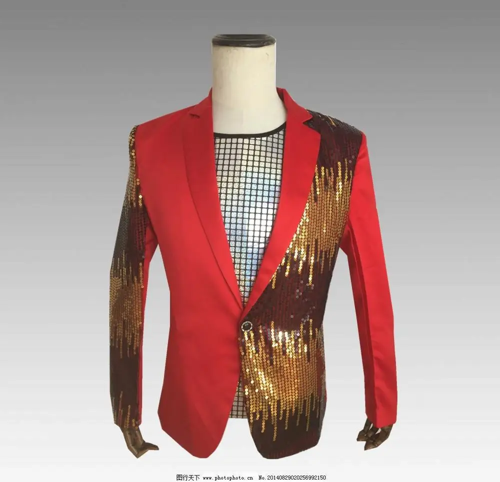 

Модные мужские Асимметричные костюмы с золотыми блестками, красный приталенный пиджак уникального дизайна, мужские вечерние костюмы для банкета, повседневная одежда