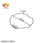 FINEWE 5 шт.лот держатель лампы пружинный зажим кольцо светодиодная энергосберегающая лампа Освещение Аксессуары Освещение чашка Кронштейн кольцо