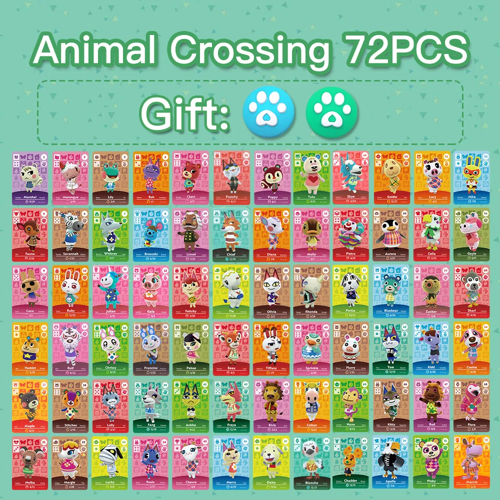 

Animal crossing New horizons villager series Hot styles amibo NFC cards For nintendo switch Animal Crossing New horizons