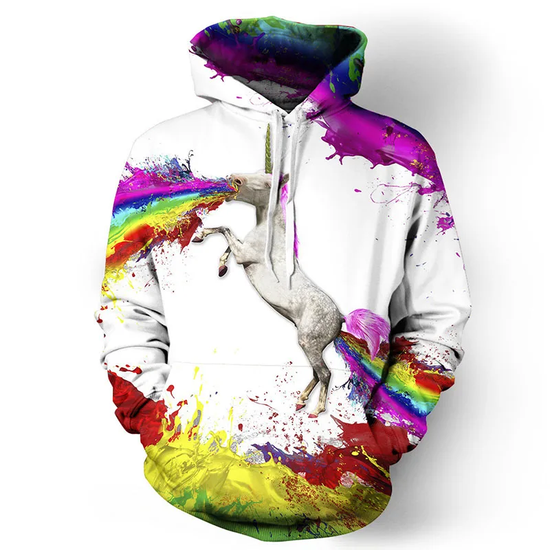 

Factory New Style House Pattern Printed Digital Hooded Sweatshirt Couples Street Trendy Tops Loose Women Hoodies Drop Shipping