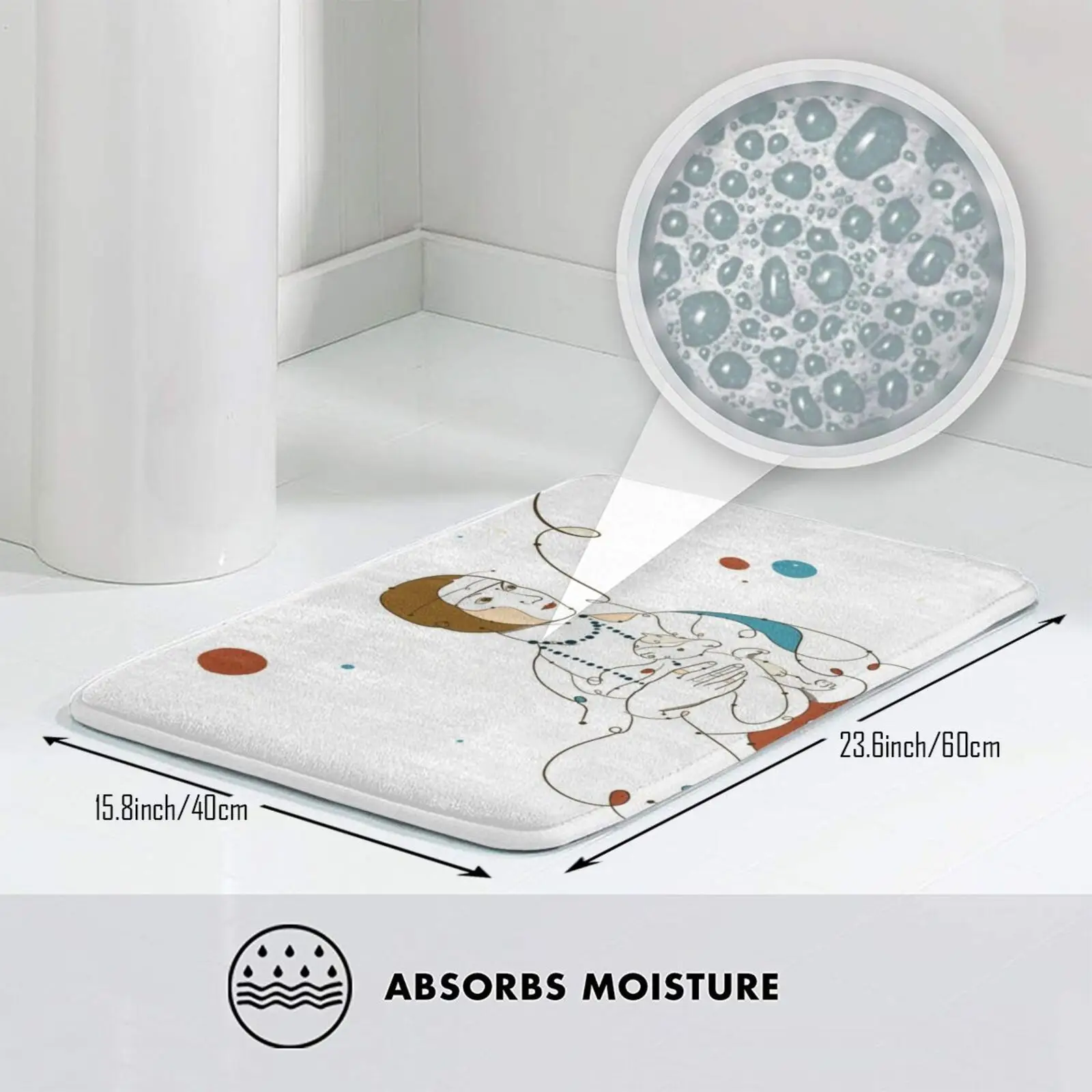 Женский коврик с Ermine подушка мягкая дама леди известная картина минимальная