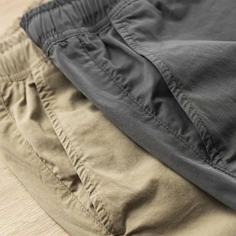 

Men's Korean Style Skateboard Pants Male Breathable Casual Sweatpants Pockets Elastic Waist Slim Fit Stretch Sports Trousers