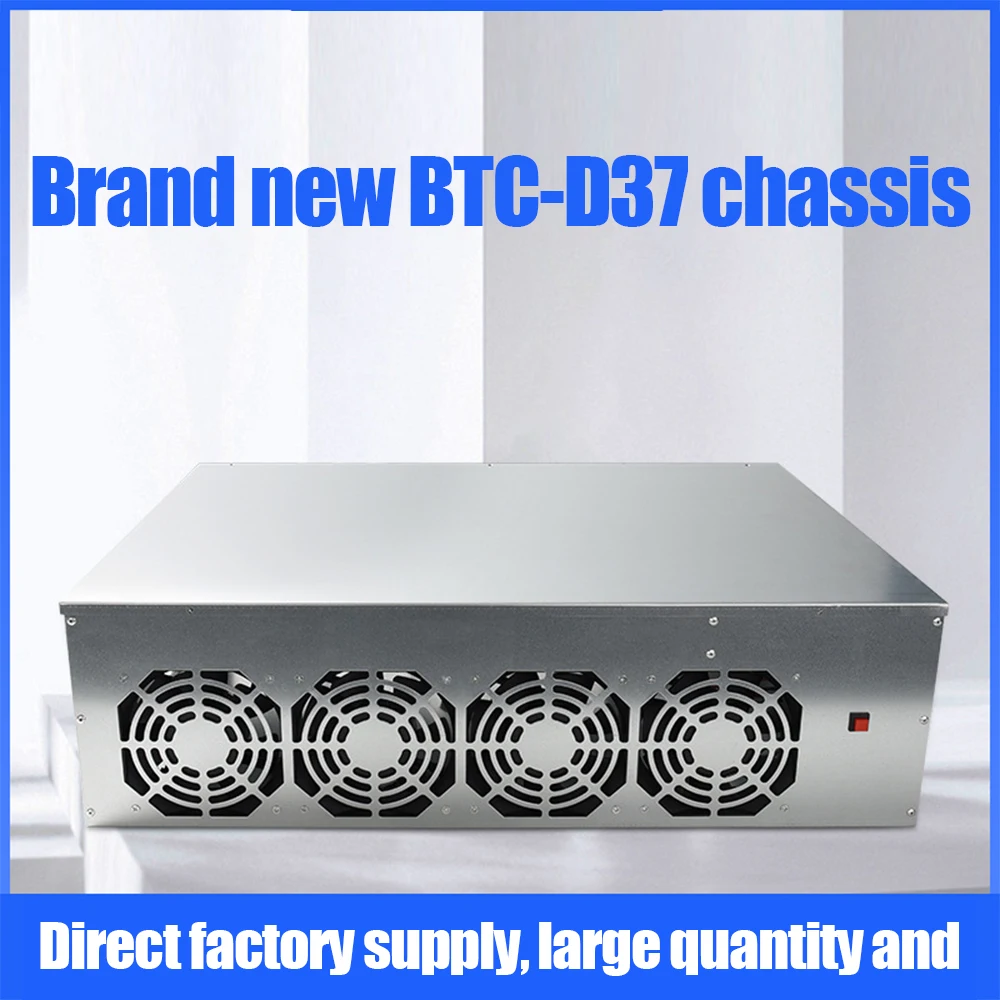 

Miner Case Set BTC-D37 Chassis with 4 Fans Motherboard 8 Slots DDR SSD Mining Machine System for Mining ETH Ethereum